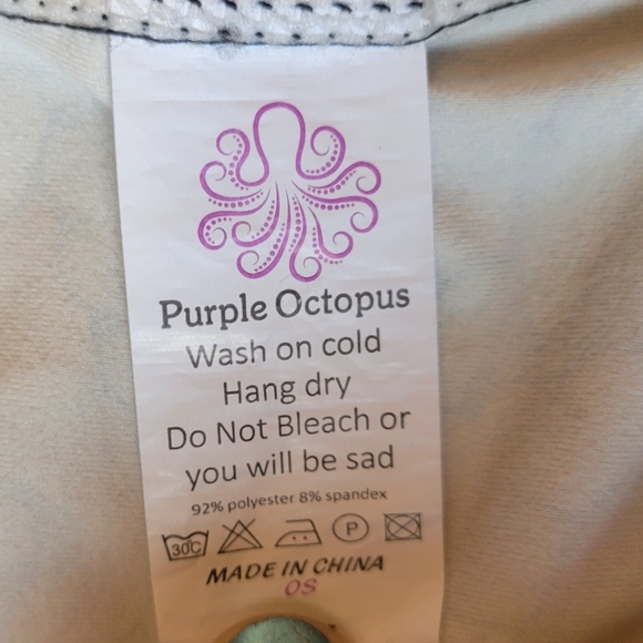 Purple Octopus Pie Leggings with Pockets - Picture 3 of 8